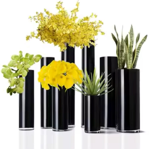 Black Glass Cylinder