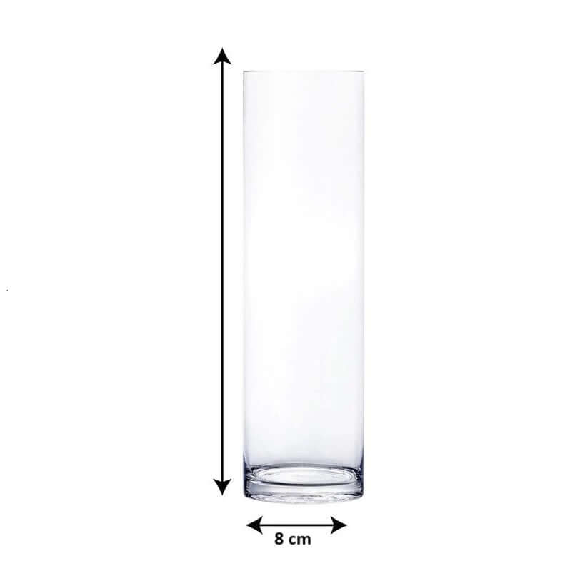 The Pink Closet™ 8 cm Diameter Clear Glass Cylinder