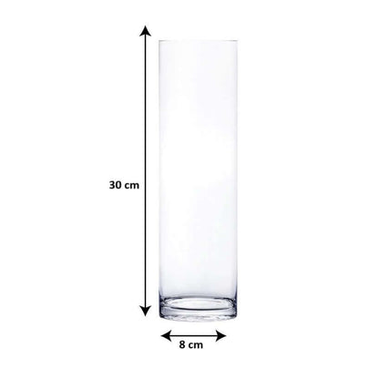 The Pink Closet™ 8 cm Diameter Clear Glass Cylinder