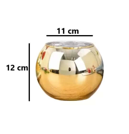 vase with bubble shape, measuring 11 cm diameter and 12 cm height