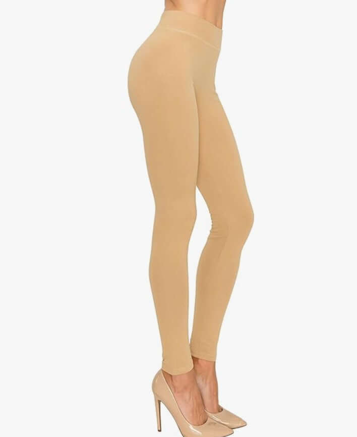 beige color women leggings