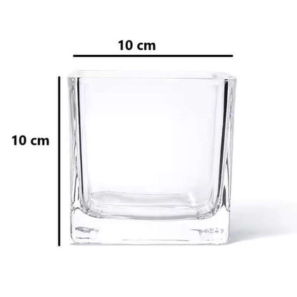 The Pink Closet™ Clear Square Glass Vase